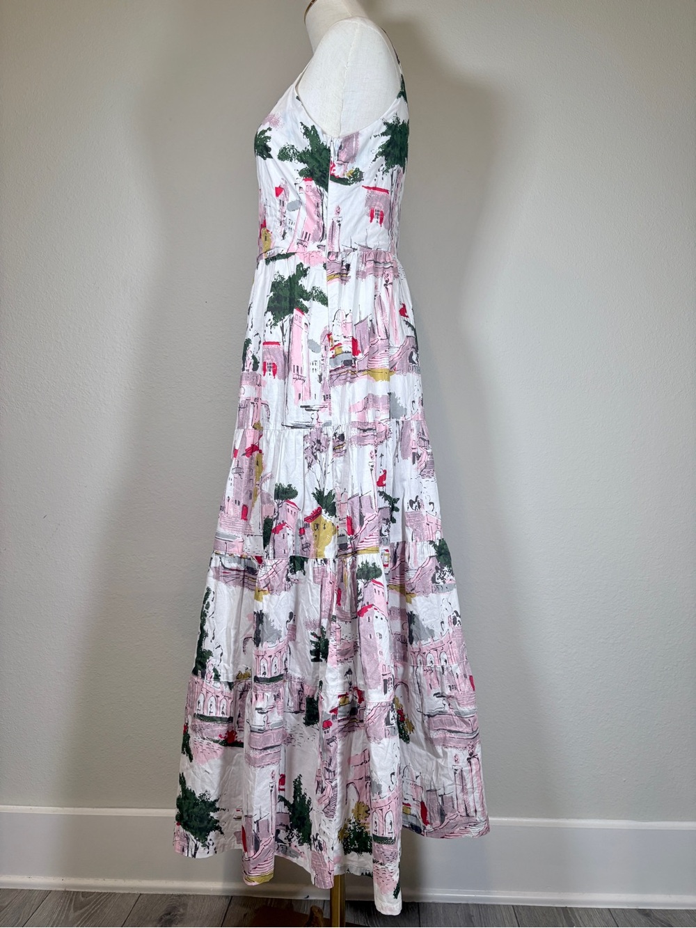Anthropologie Lazybones Cityscape Cotton Dress Size Small - Picture 2 of 10